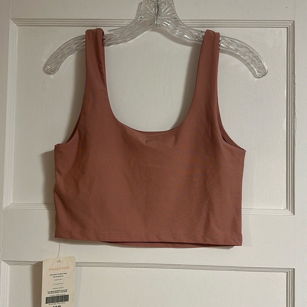 Fabletics Pink tank sports bra